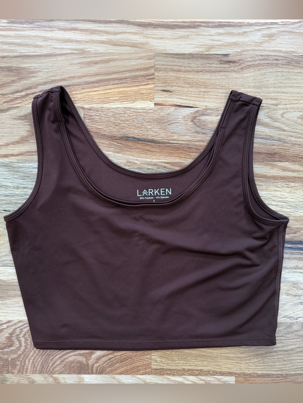 Larken Mocha Crop Tank Top